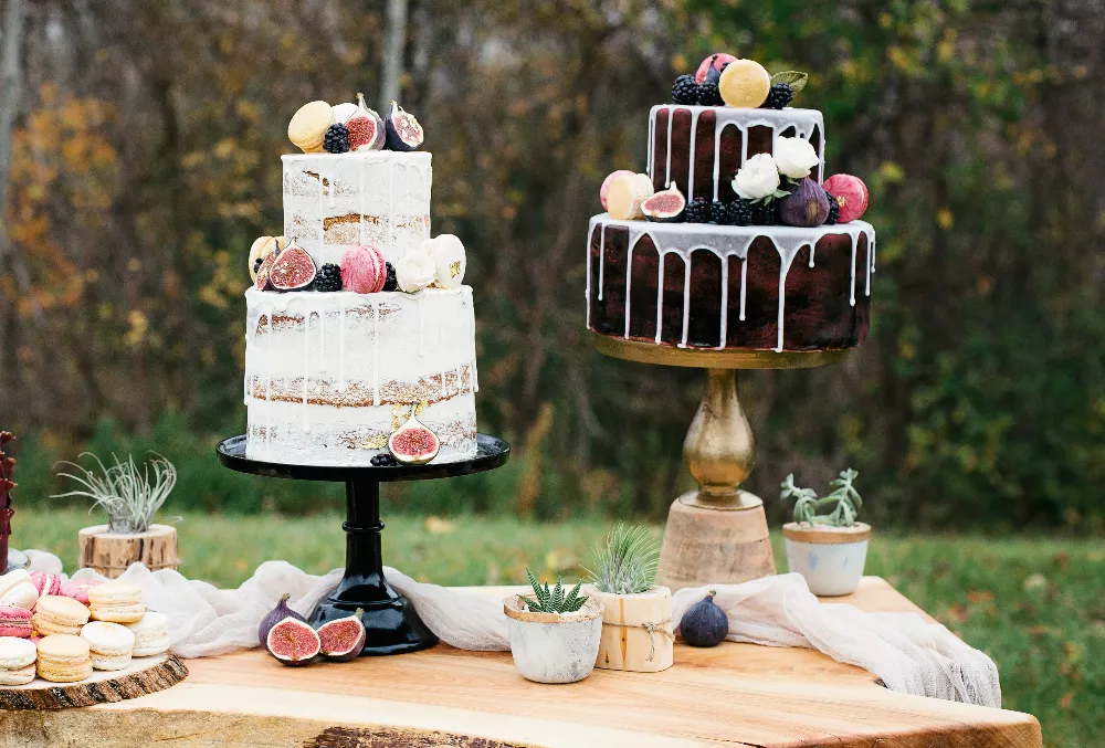 Simple white two-tier cake | Simple wedding cake, Wedding cake minimalist,  Textured wedding cakes