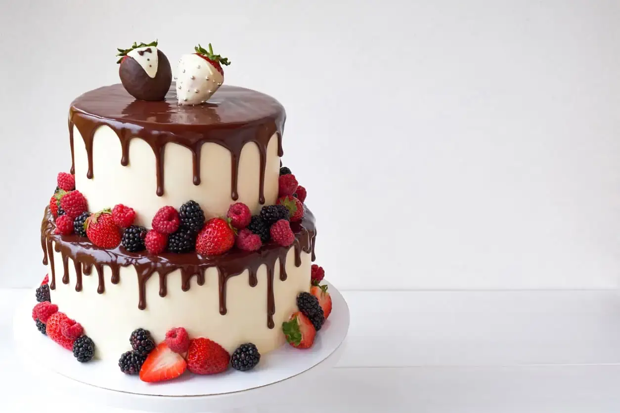 two tier chocolate cake