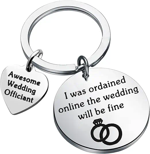 keychain – wedding officiant gift