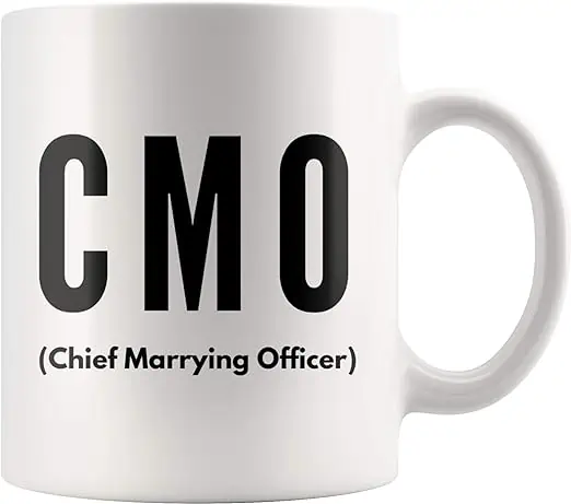 coffe mug – wedding officiant gift