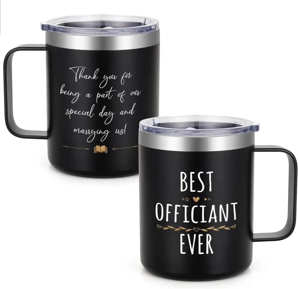 customized mug – wedding officiant gift