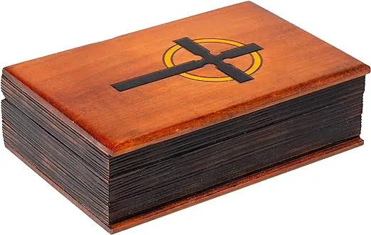 wooden bible box – wedding officiant gift